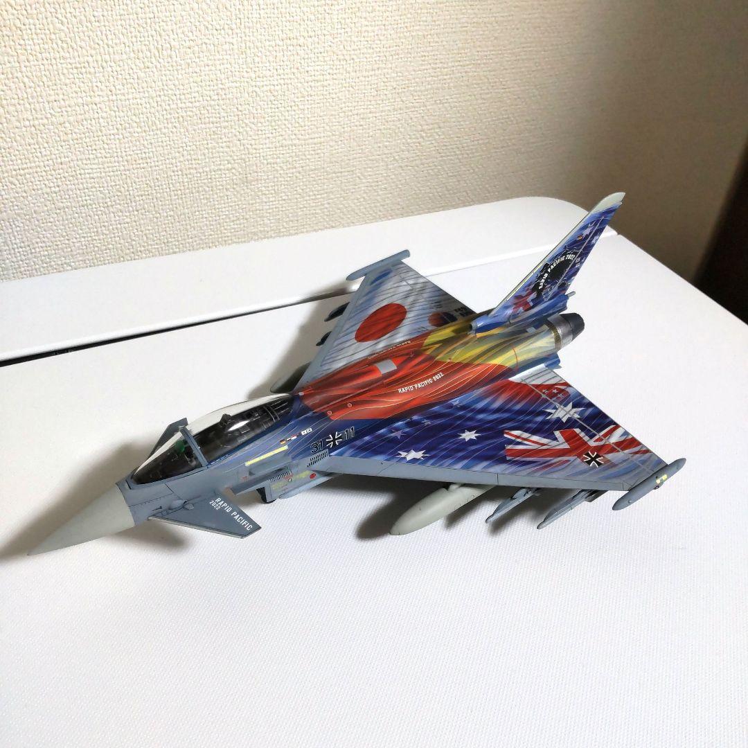 戦闘機プラモデル完成品1/72ハセガワ ユーロファイタータイフーン