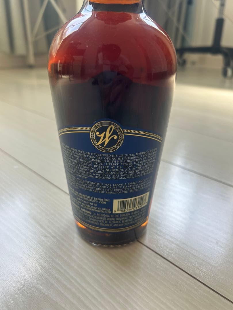 ウェラーフルプルーフバーボンウィスキー【箱無】