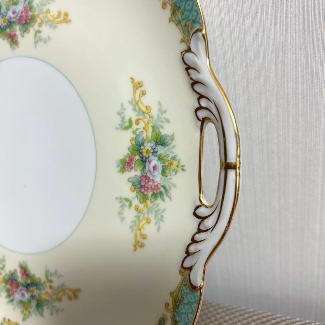 オールドノリタケ　アンティーク　ケーキプレート　お皿　金彩