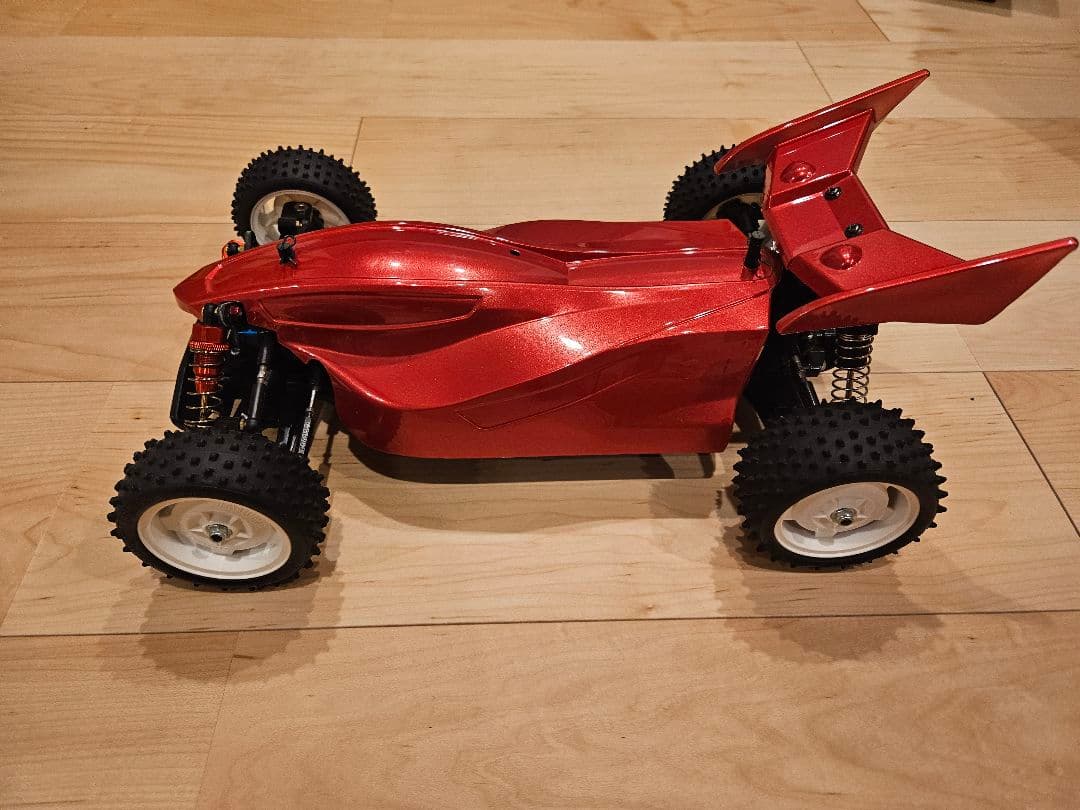 タミヤ TT-02B バギー レッド、サンワ MT-5リモコン付