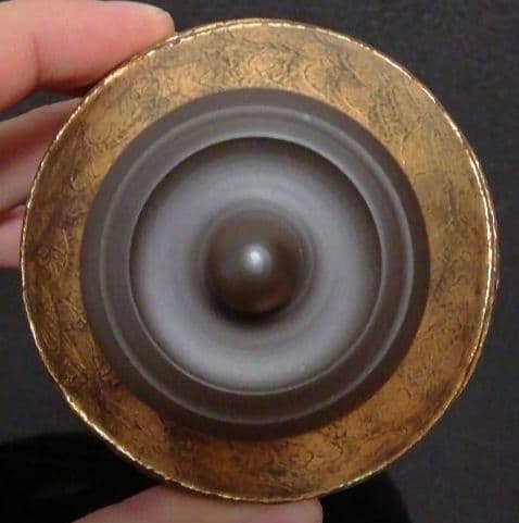 鯉江廣作　玲光窯　茶心壺　茶入　共箱　共布　略歴付　煎茶道具