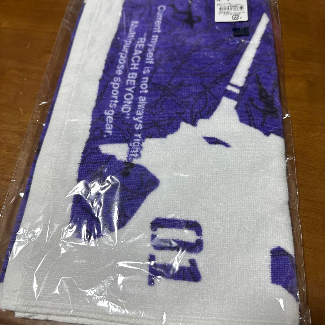 受注生産限定　ミズノ エヴァンゲリオン 総柄フェイスタオル