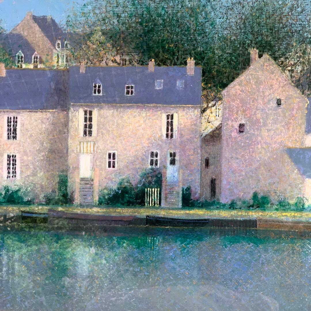 アンドレ・ブーリエ 油彩画 「アラージュの道」60cm×49cm