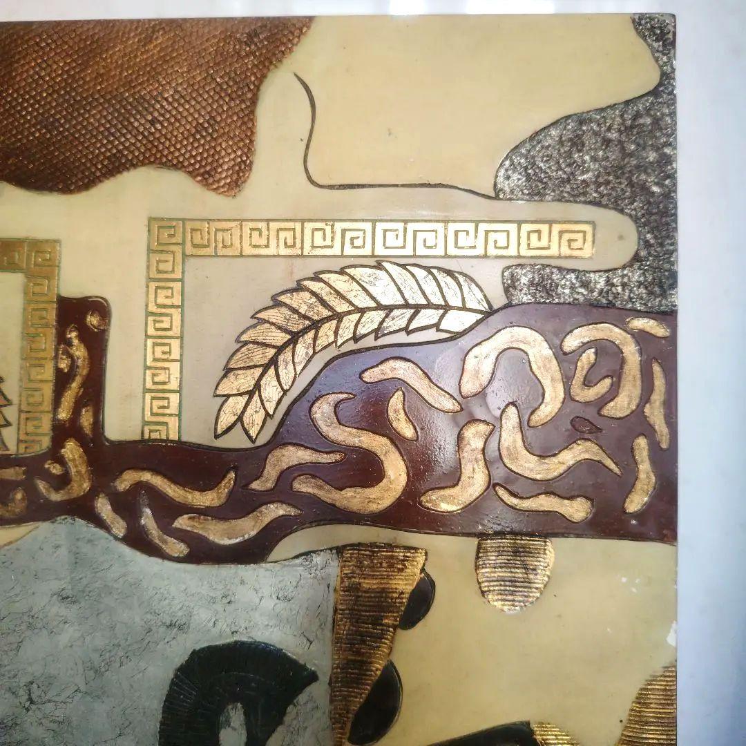 馬デザインオリエンタル彫刻絵　（馬が右向きタイプ）