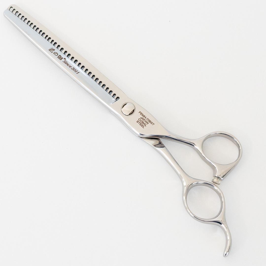 7インチ　3D グラデーション　ブレンディングシザー　vg10 コバルト