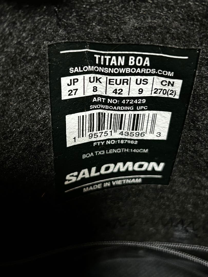 スノーボード SALOMON TITAN BOA