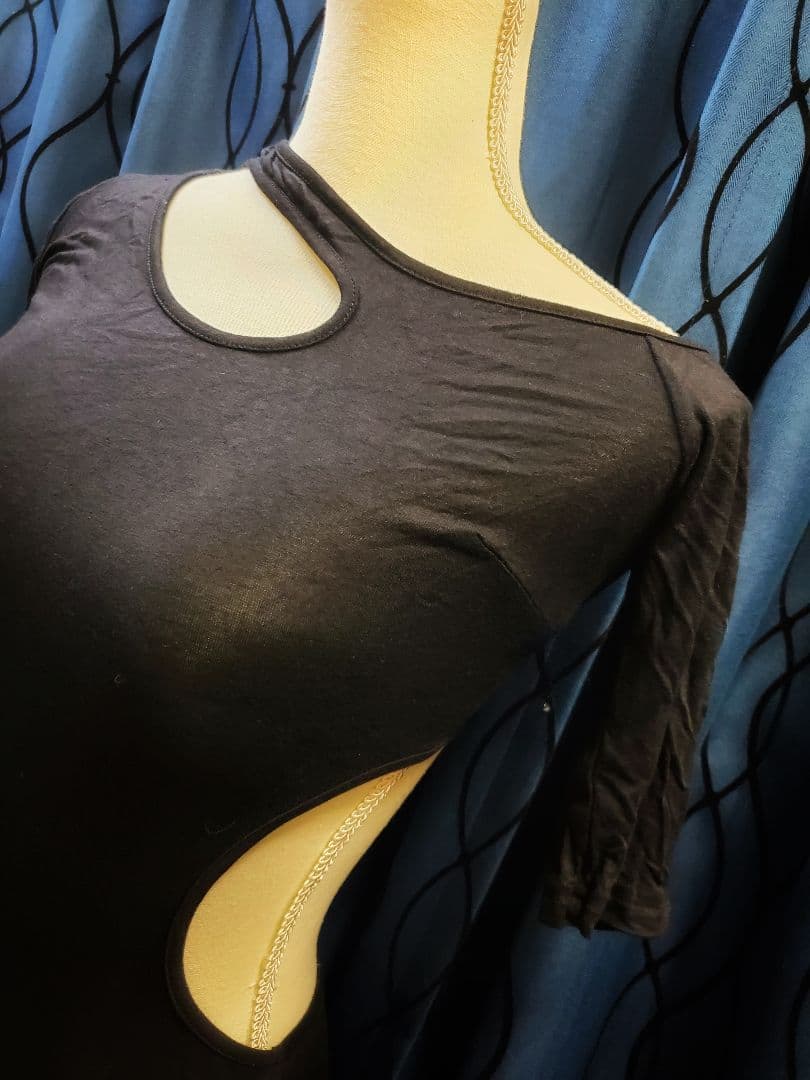 ベリーダンス衣装　黒ロング新品