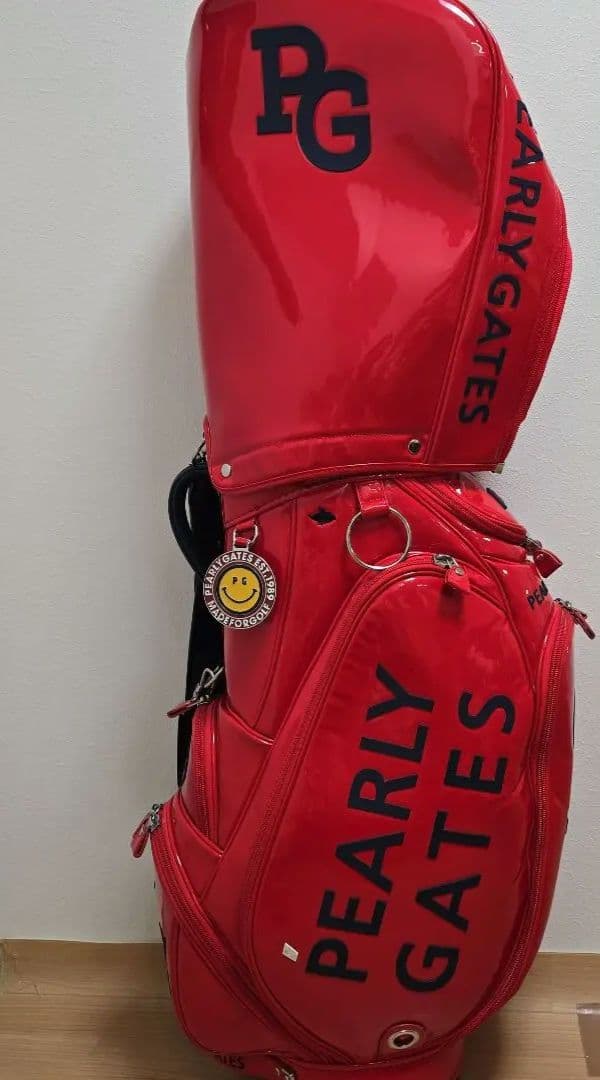 パーリーゲイツ キャディバッグ美品、国内正規品&1.3.5ウッドカバー