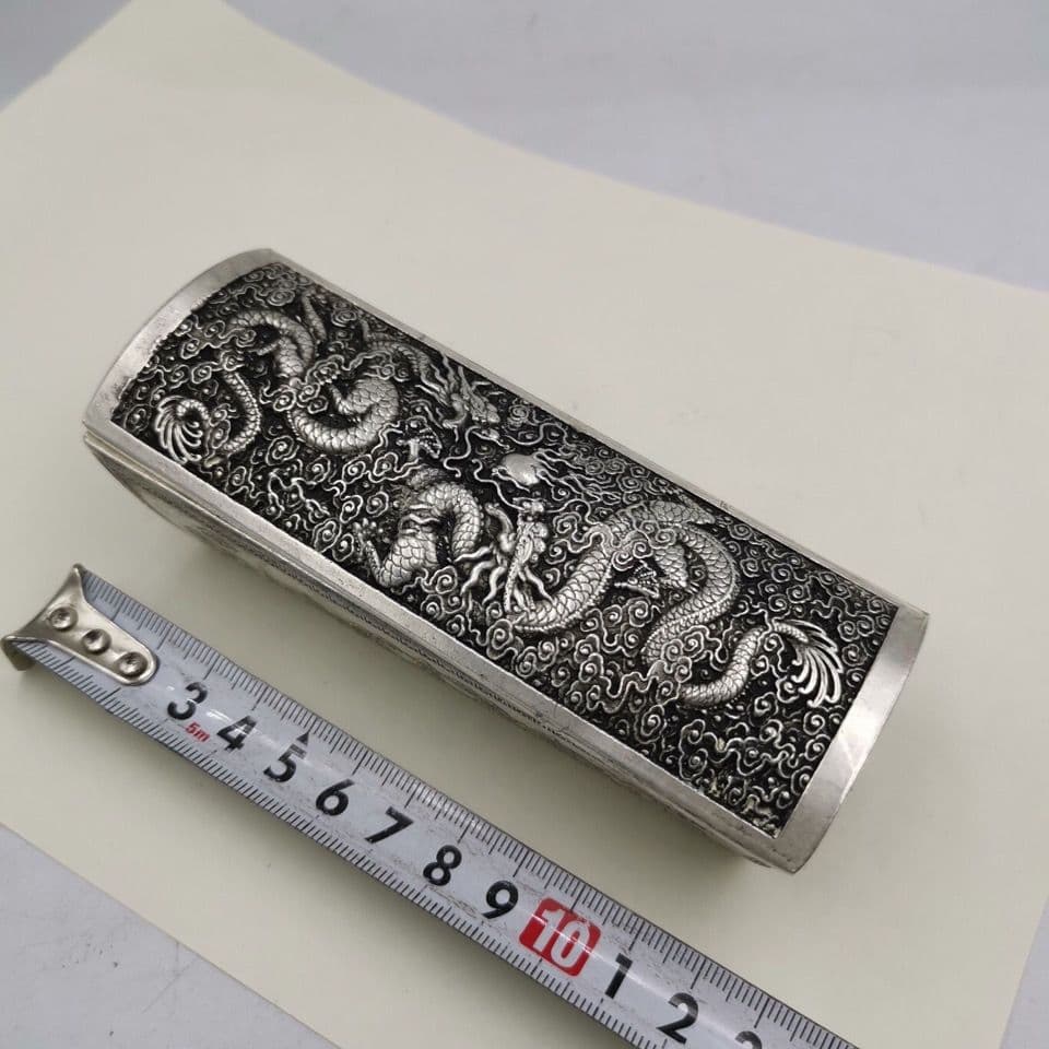 双龍戯珠棺が 開運風水 招財 装飾品 工芸品 美術品 置物