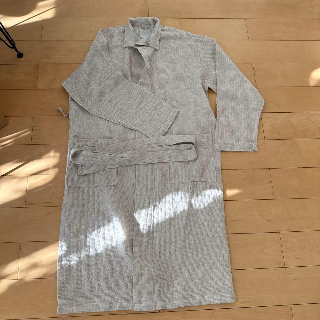 未使用LAPUAN KANKURIT (ラプアン カンクリ)リネンバスローブ