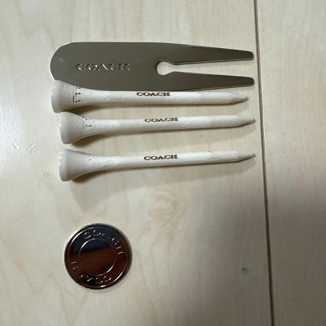 coachゴルフボールケース　ブラウン　値下げ