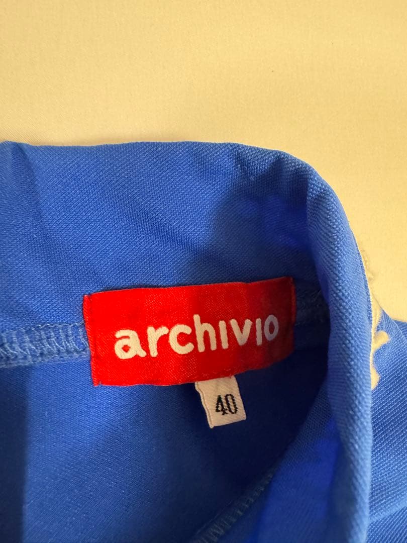 最終値下げ２０２４春夏モデル　アルチビオ ノースリーブ ワンピース ブルー 40