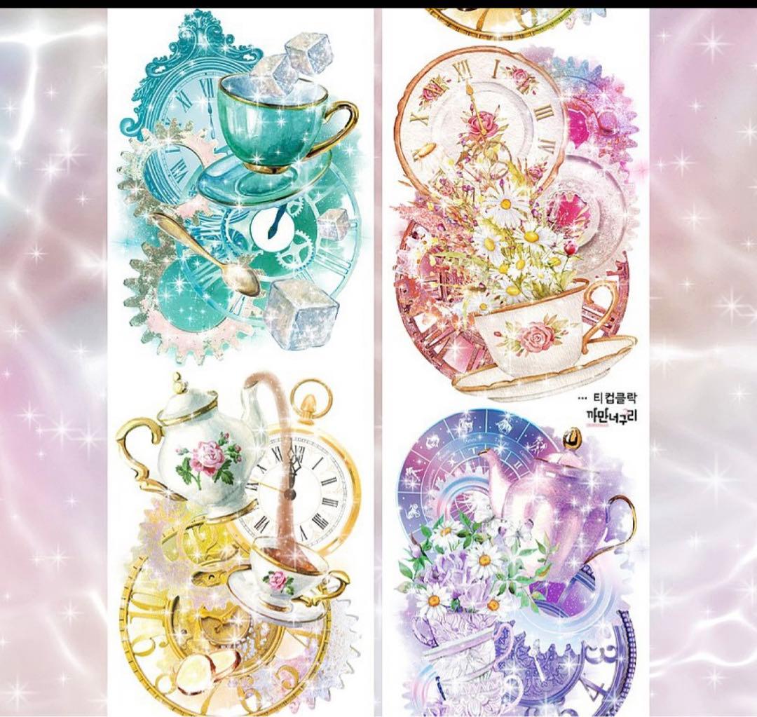 ▶︎import/黒いたぬきさま装飾oppテープ巻き売り♡