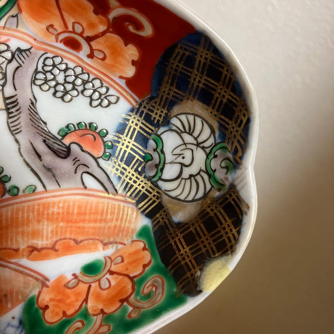 古伊万里　色絵　５枚　古美術