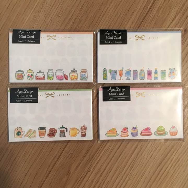 ★新品★アクアデザイン  ミニカード  4種セット②