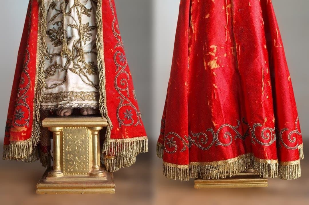 プラハの幼子 少年キリスト像 ケージドール 宗教装飾 聖人像宗教芸術/H606