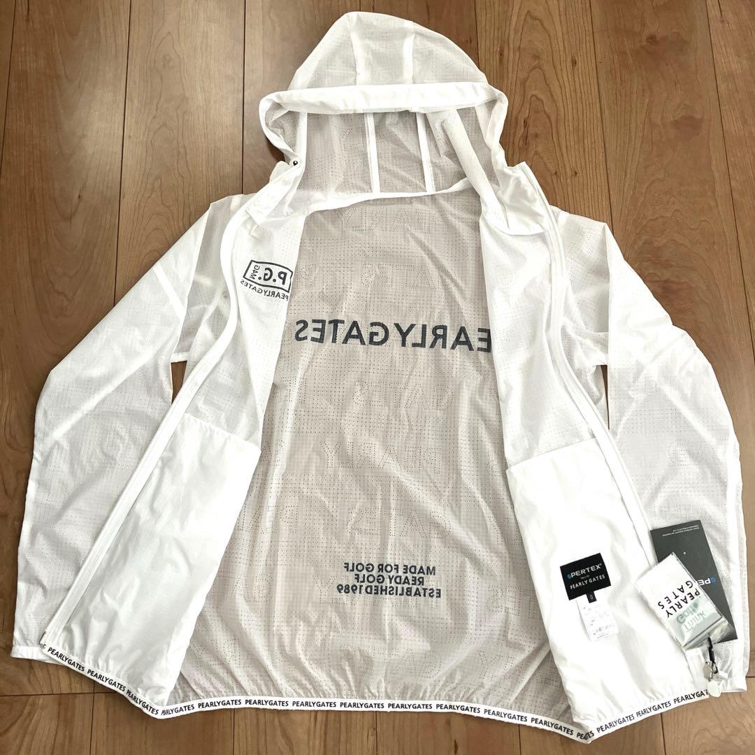 パーリーゲイツ ジャケット ウィンドブレーカー レディース 白 サイズ0 【新品