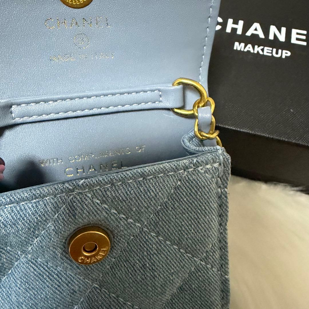 CHANEL シャネル　ノベルティ　デニム ミニキルティング ショルダーバッグ