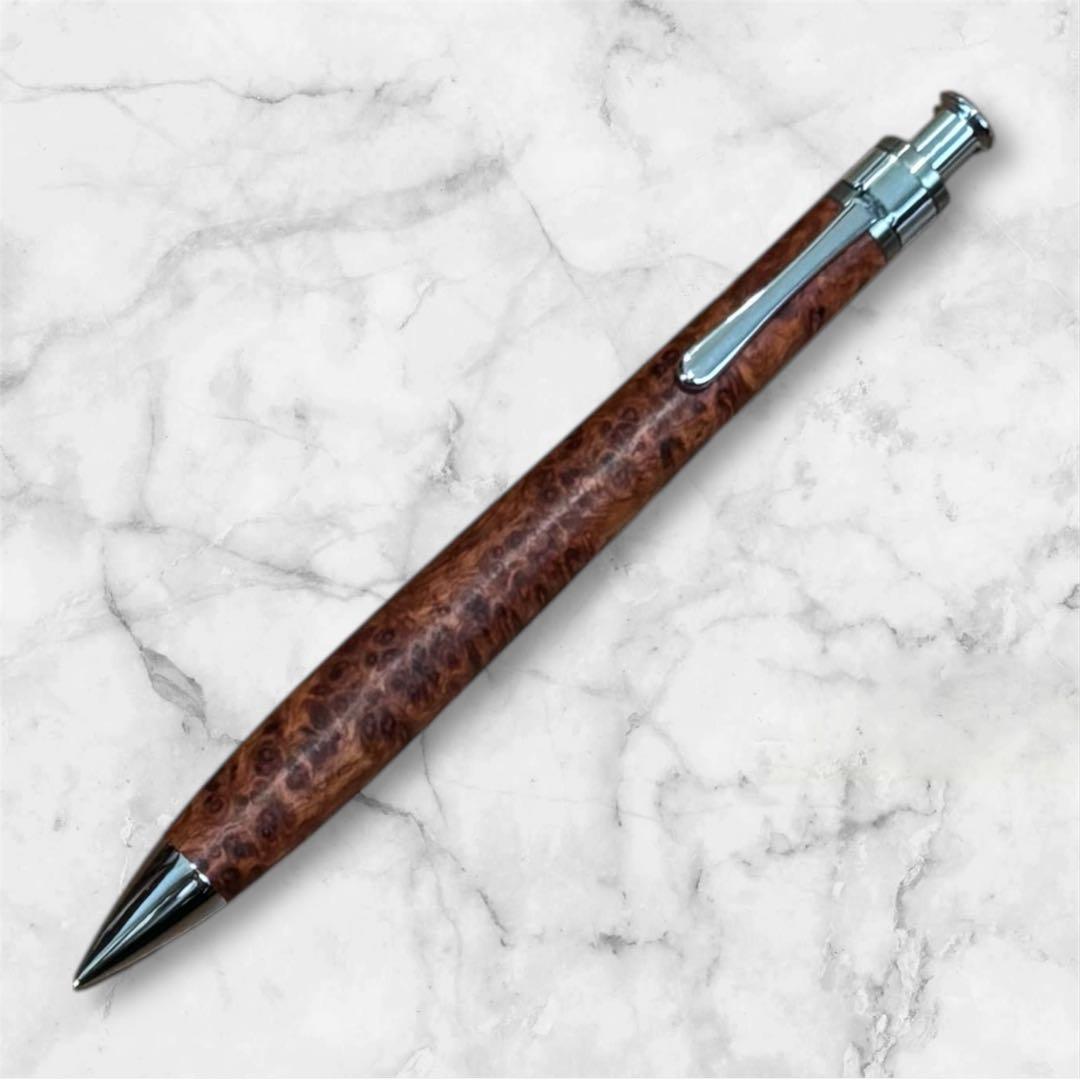 新品未使用　工房楔　花梨　（こぶ杢）　シャープペンシル