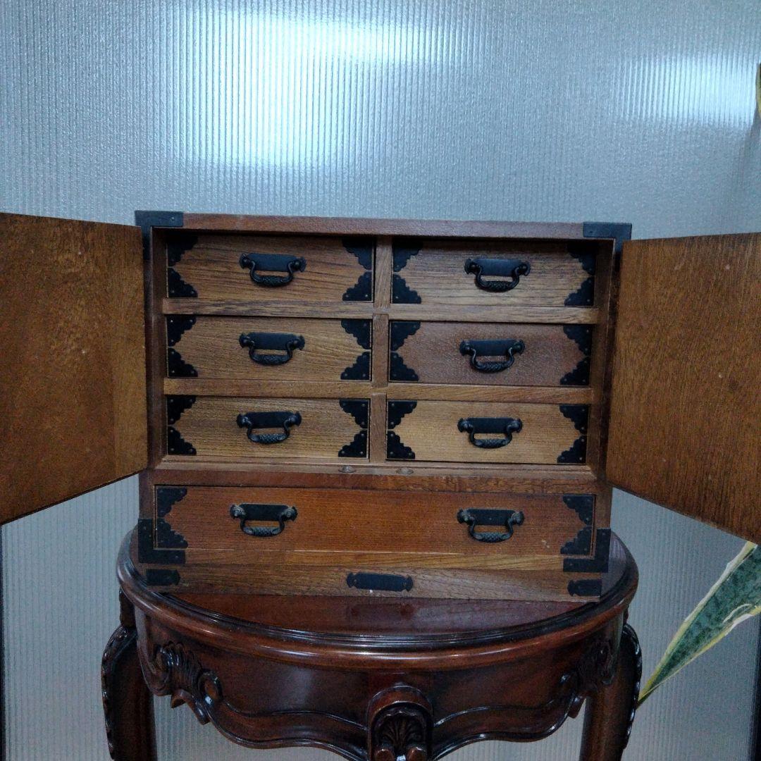 昭和レトロ　アンティーク　帳箪笥　古家具