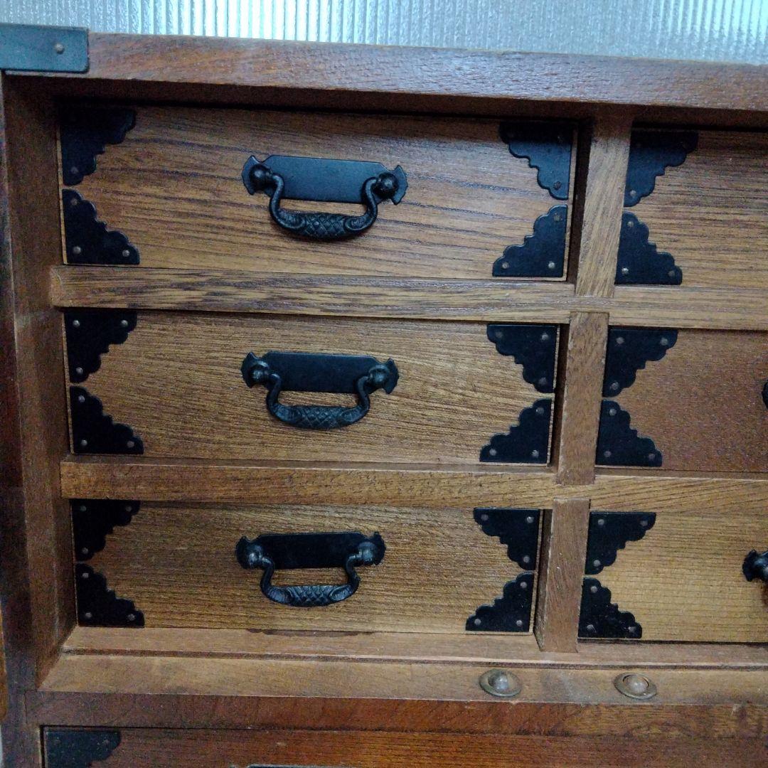昭和レトロ　アンティーク　帳箪笥　古家具