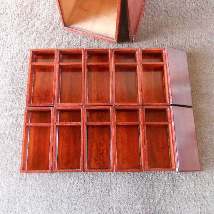 伊勢春慶 春慶塗 弁当箱 重箱 木箱 道具箱 江戸 明治 大正 昭和レトロ 骨董