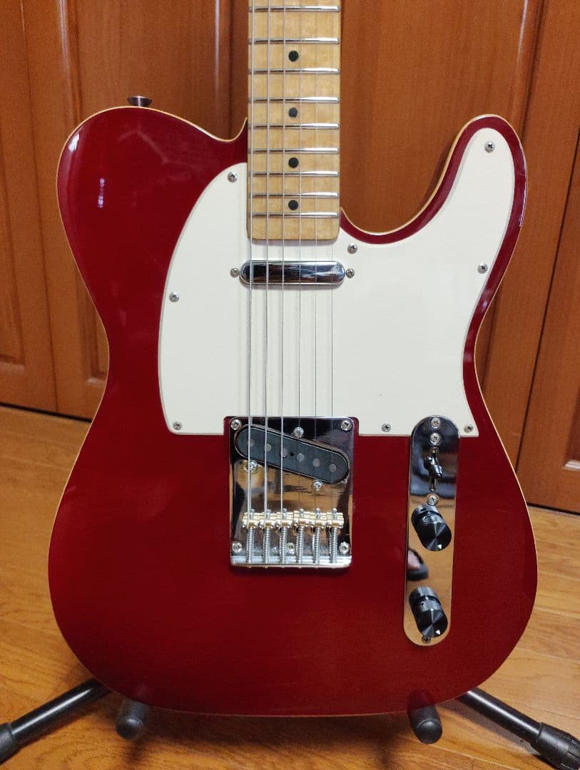 最終値下げ　テレキャスター　チェリーレッド　コンポーネントギター