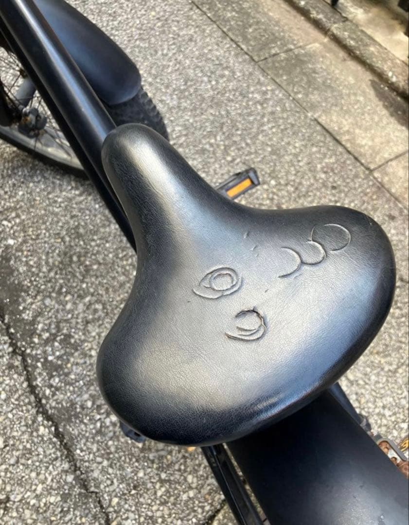 ブラック ファットタイヤクルーザー 自転車