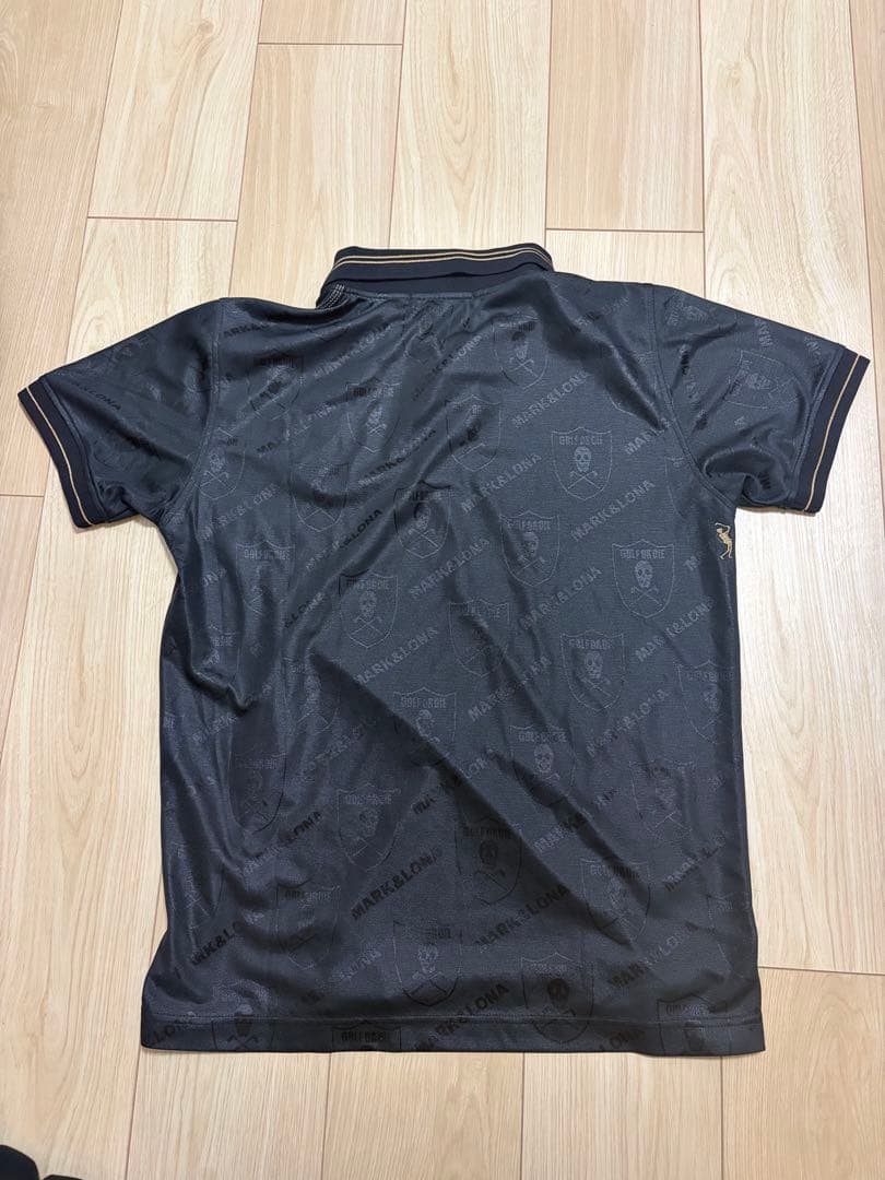 MARK & LONA GOLFORDIE ブラックポロシャツ