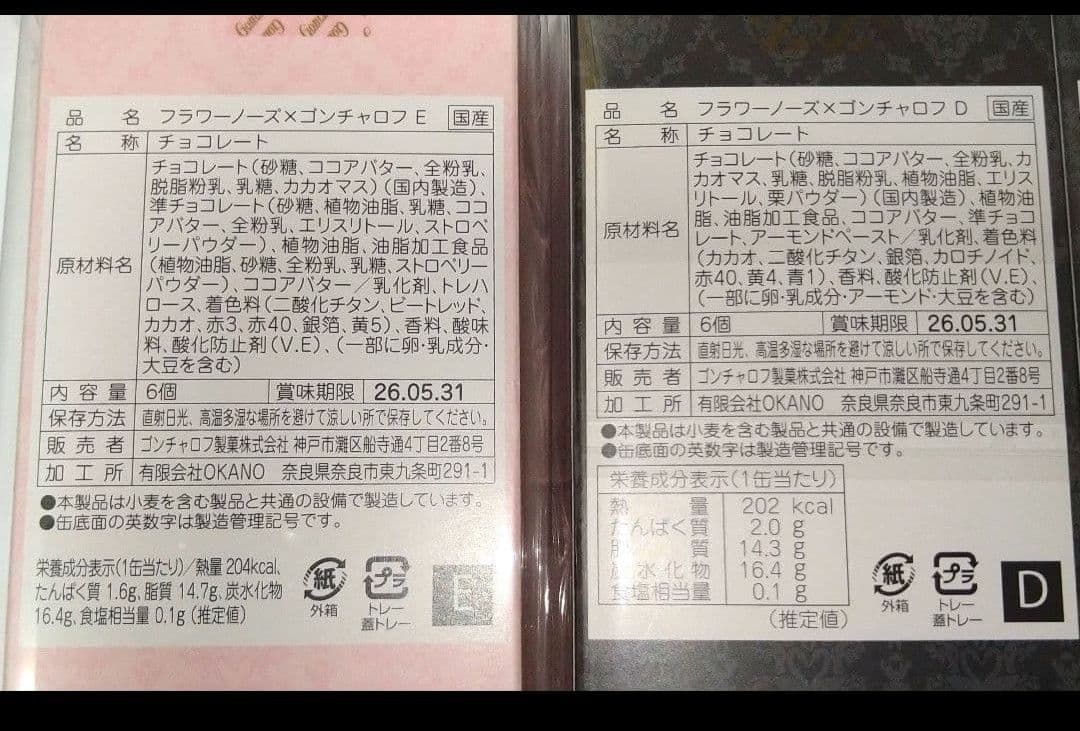 【10個セット】フラワーノーズ×ゴンチャロフ バレンタイン2026 チョコ