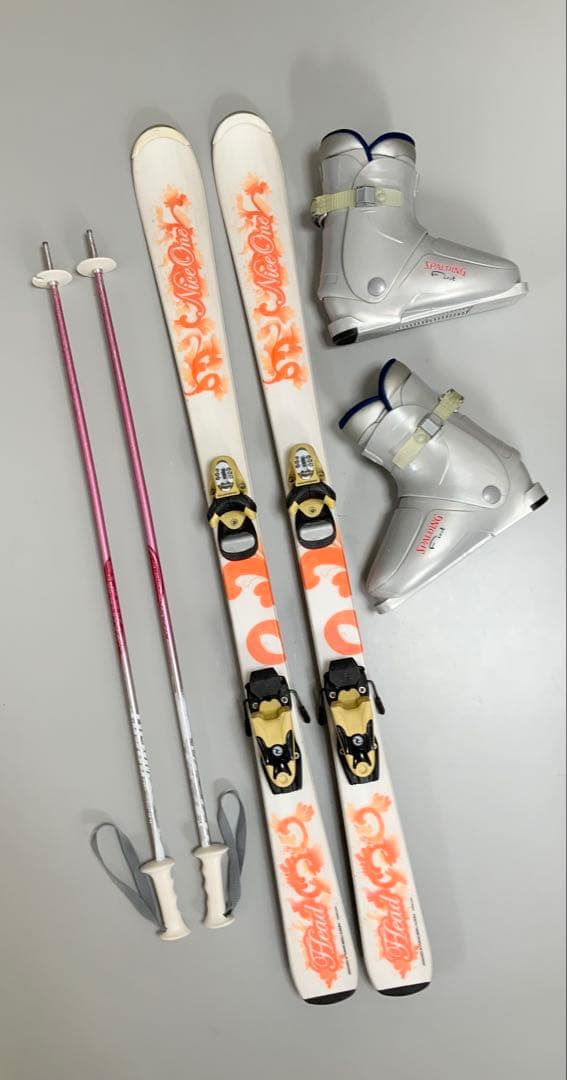 HEAD ジュニアスキーセット　板127cm／ブーツ24cm