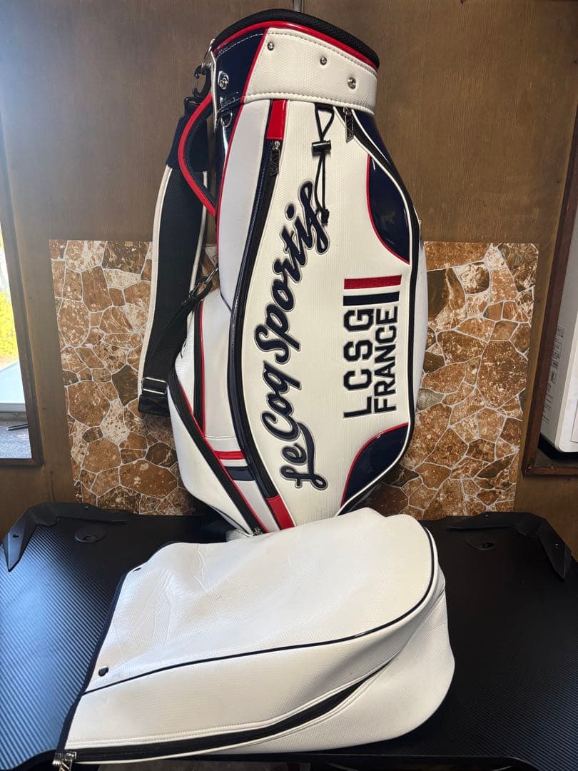 le coq sportif キャディバッグ フード付き ゴルフバッグ