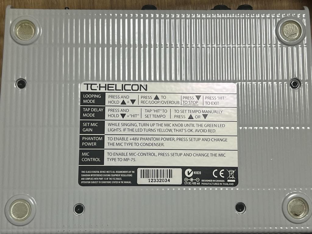 ティーシーヘリコン VoiceLive Play GTX ギター エフェクター