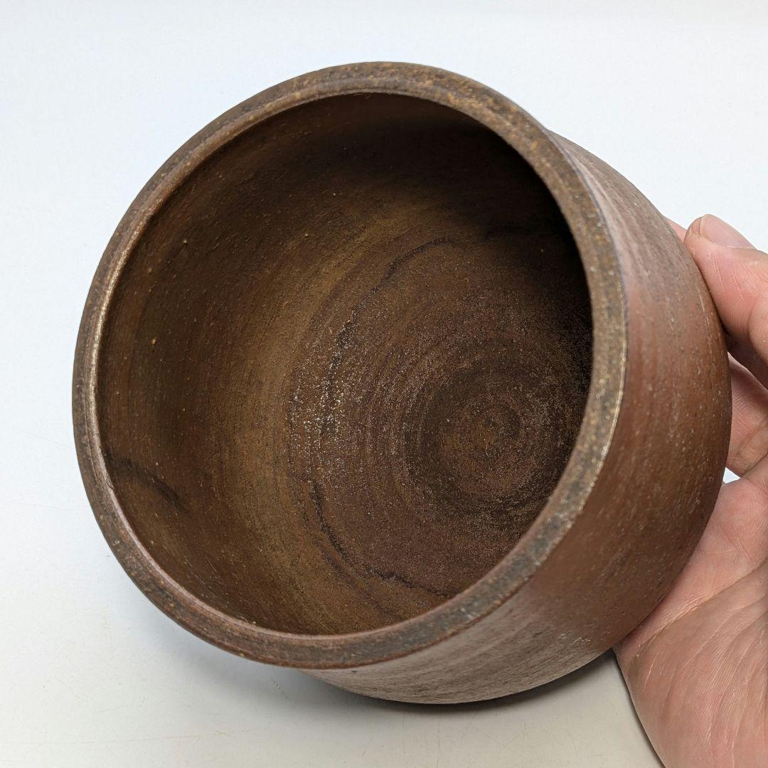 初代藤田龍峰 備前焼 建水 合箱 抹茶道具 茶器 食器 容器 茶こぼし 在銘