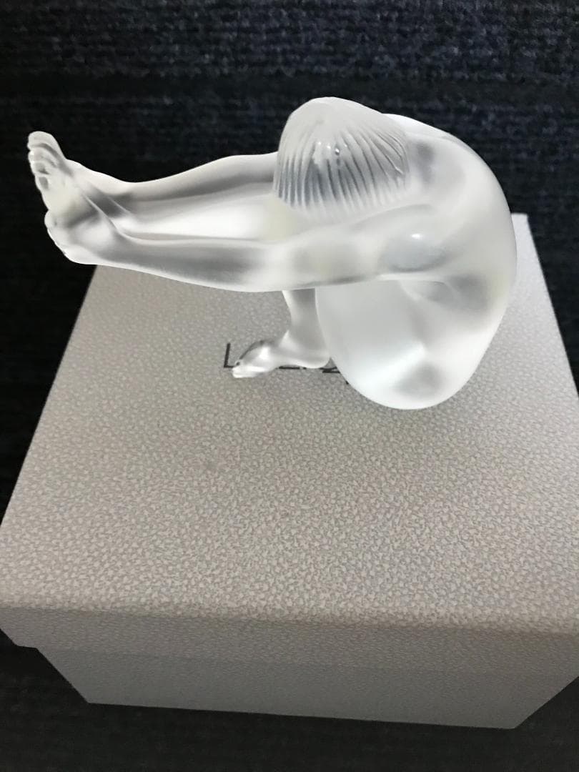 LALIQUE　ラリック　クリア像3点　ナビ　ニューアスィ　ニュータンタシオン