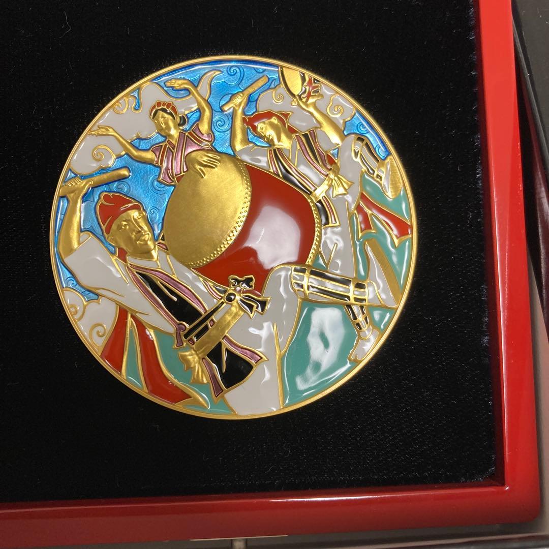 七宝章牌 エイサーまつり 純銀メダル 日本の祭りシリーズ