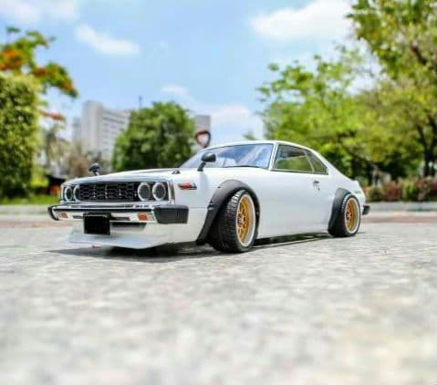 NISSAN SKYLINE ジャパン 1/10 RCカー ボディー ブルー