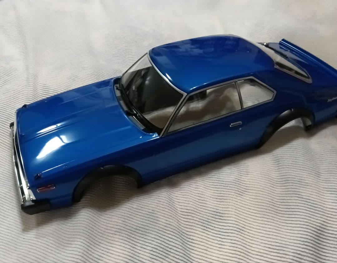 NISSAN SKYLINE ジャパン 1/10 RCカー ボディー ブルー