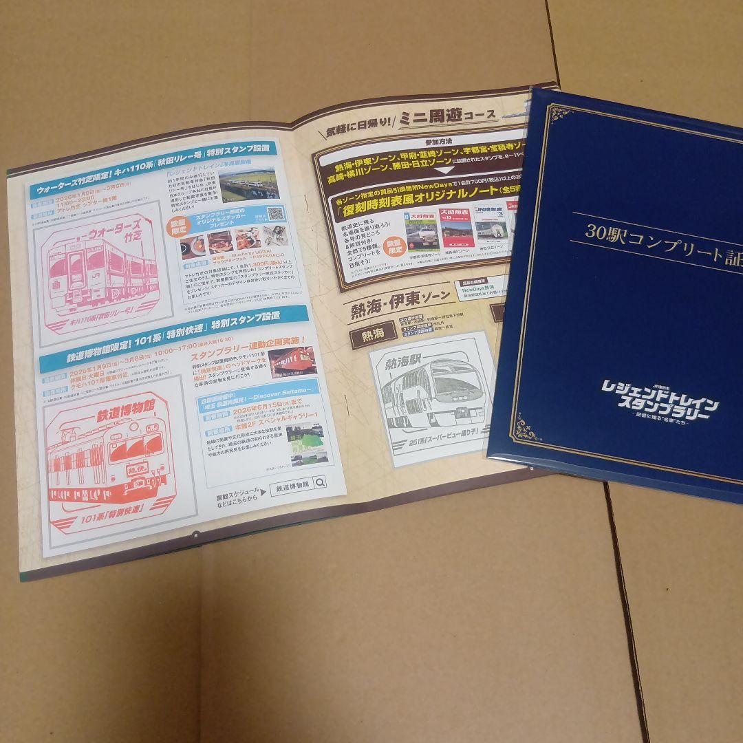 レジェンドトレインスタンプラリー ３０駅コンプリート ミニ周遊コース 鉄道博物館