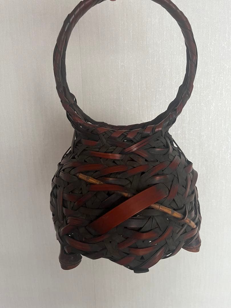 竹虎　花入　花籠　茶道具　茶道用具