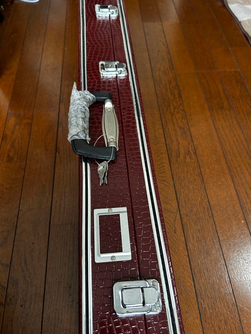 三線本体 沖縄 蛇皮 宮古木工芸 与儀栄功 氏　ハードケース他付属品付き