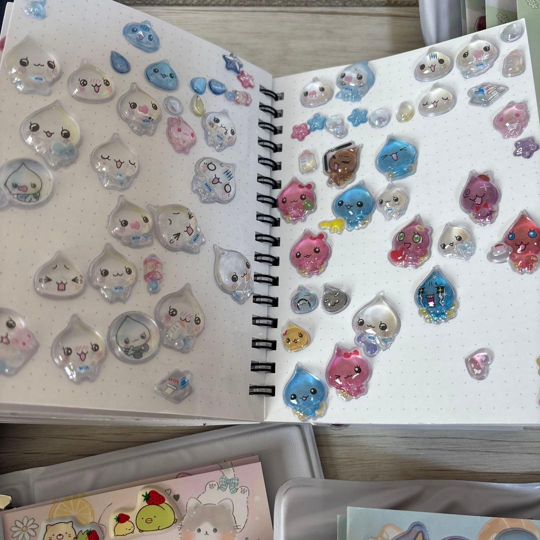 シール帳　シール付き6冊セット　ボンボンドロップ　ウォーター　タイル　おはじき