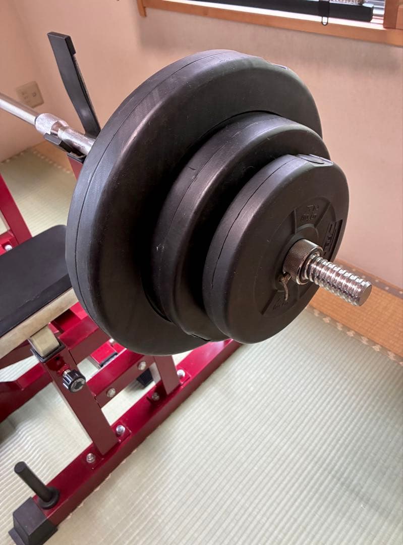 ベンチ プレスセット　赤(調整可能)