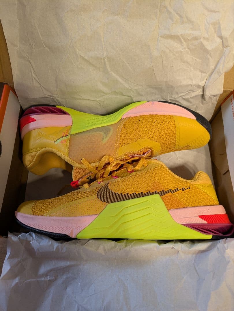 ナイキ メトコン 7 X ジム 筋トレ トレーニングシューズ 黄 27cm