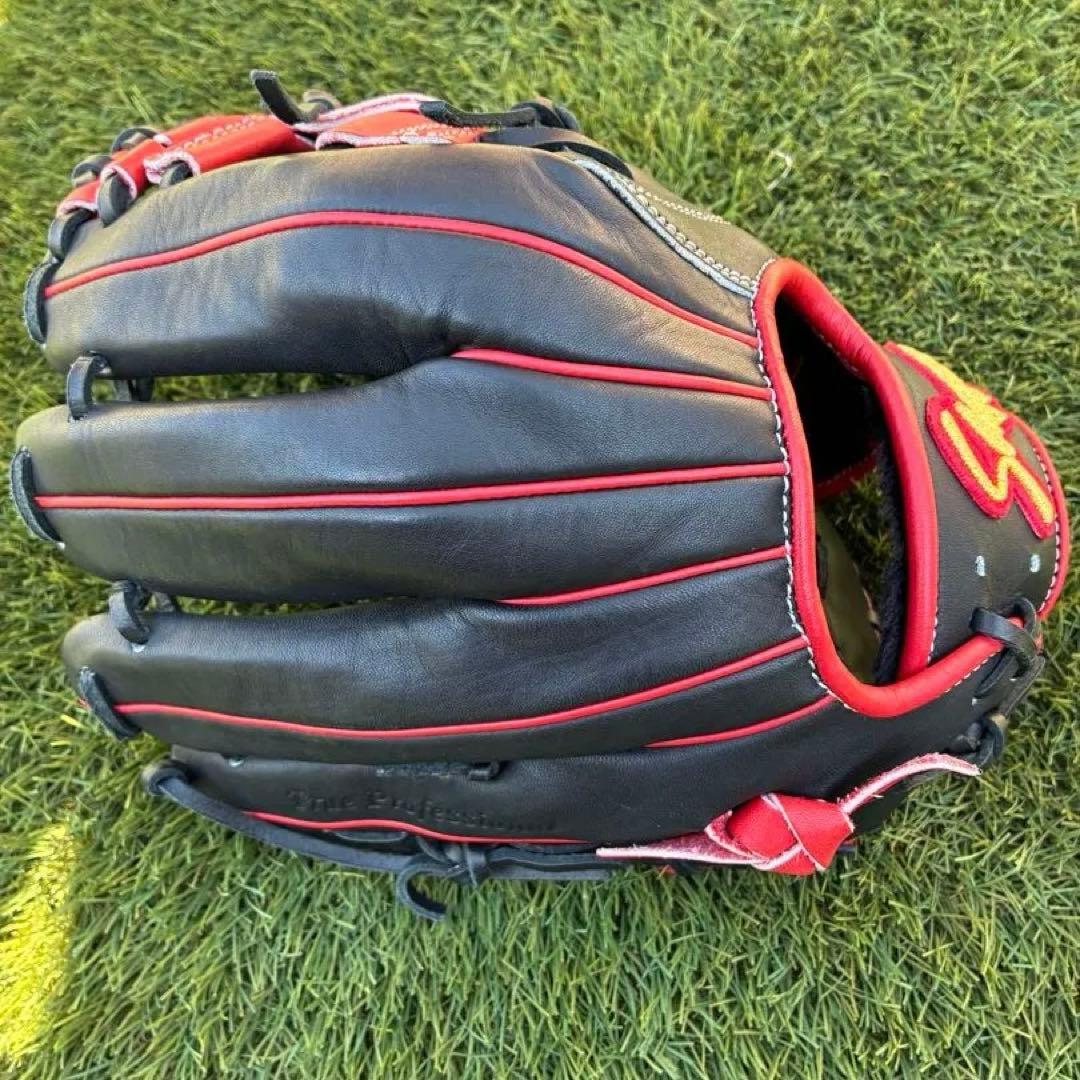久保田スラッガー　久保田Slugger 軟式グローブ 黒/赤