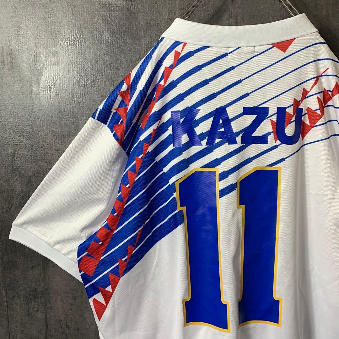 【★三浦知良】 古着 サッカー 日本代表 94年 ゲームシャツ アウェイ 11番