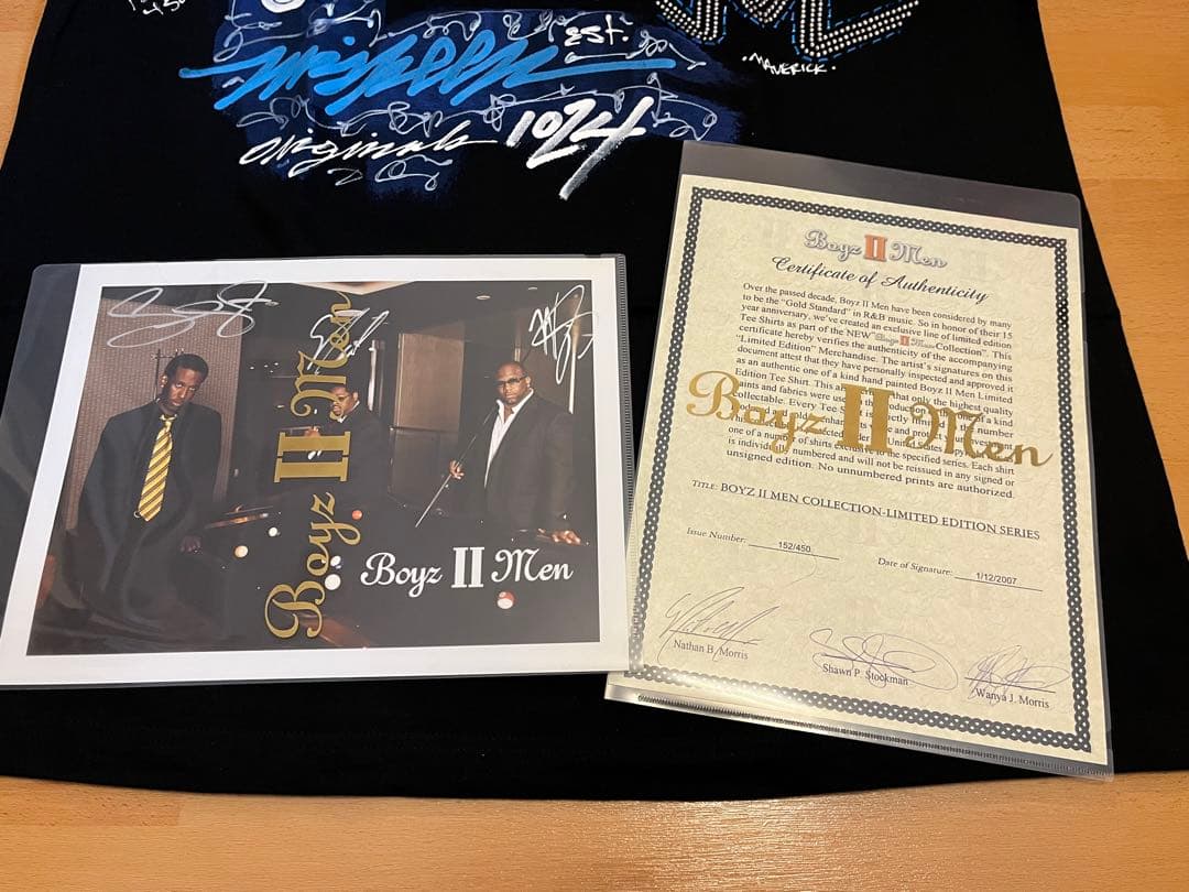 Boyz II Men 2007 デビュー15周年 限定サインTシャツ