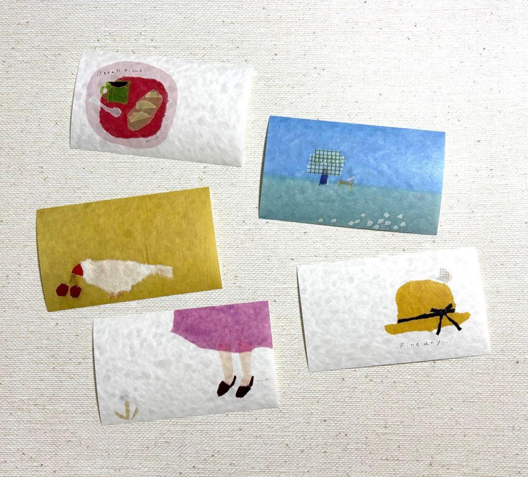 田村美紀さん　美濃和紙一筆箋100枚入　no.1、no.2 手紙社メモ2種類