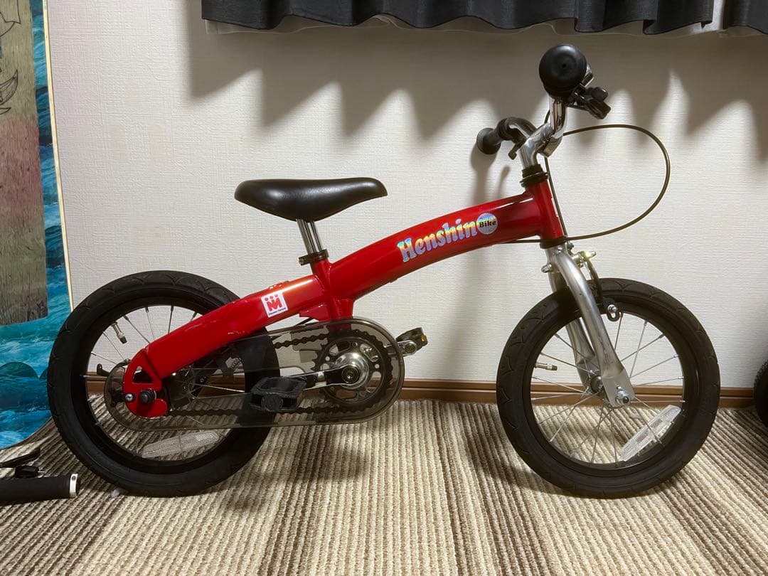 Henshinバイク 赤 幼児用自転車 14インチ