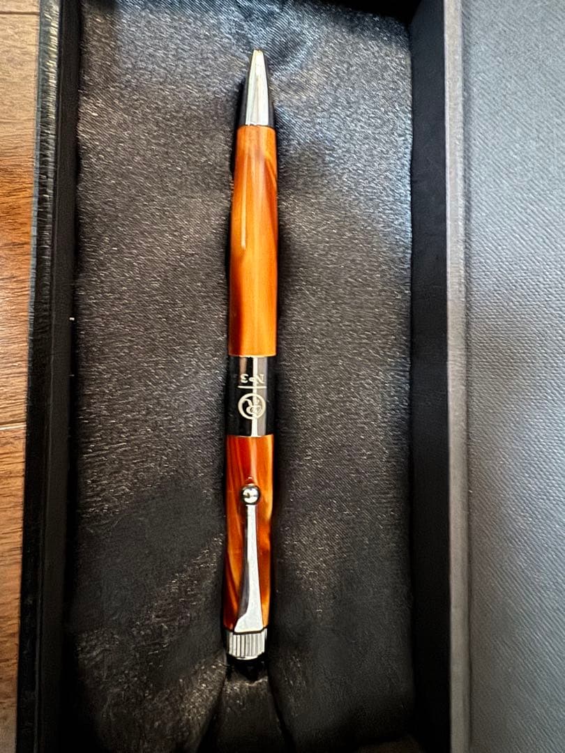 ROMEO No.3 ボールペン イタリアンアンバー細軸